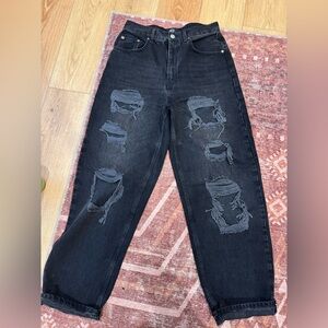Women’s BDG Black Jeans, High Rise Baggy size 30